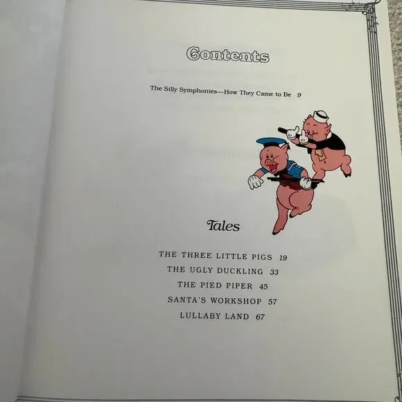 Walt Disney’s Silly Symphonies 1981 Hardcover Book w Dust Jacket Vintage - Picture 6 of 15